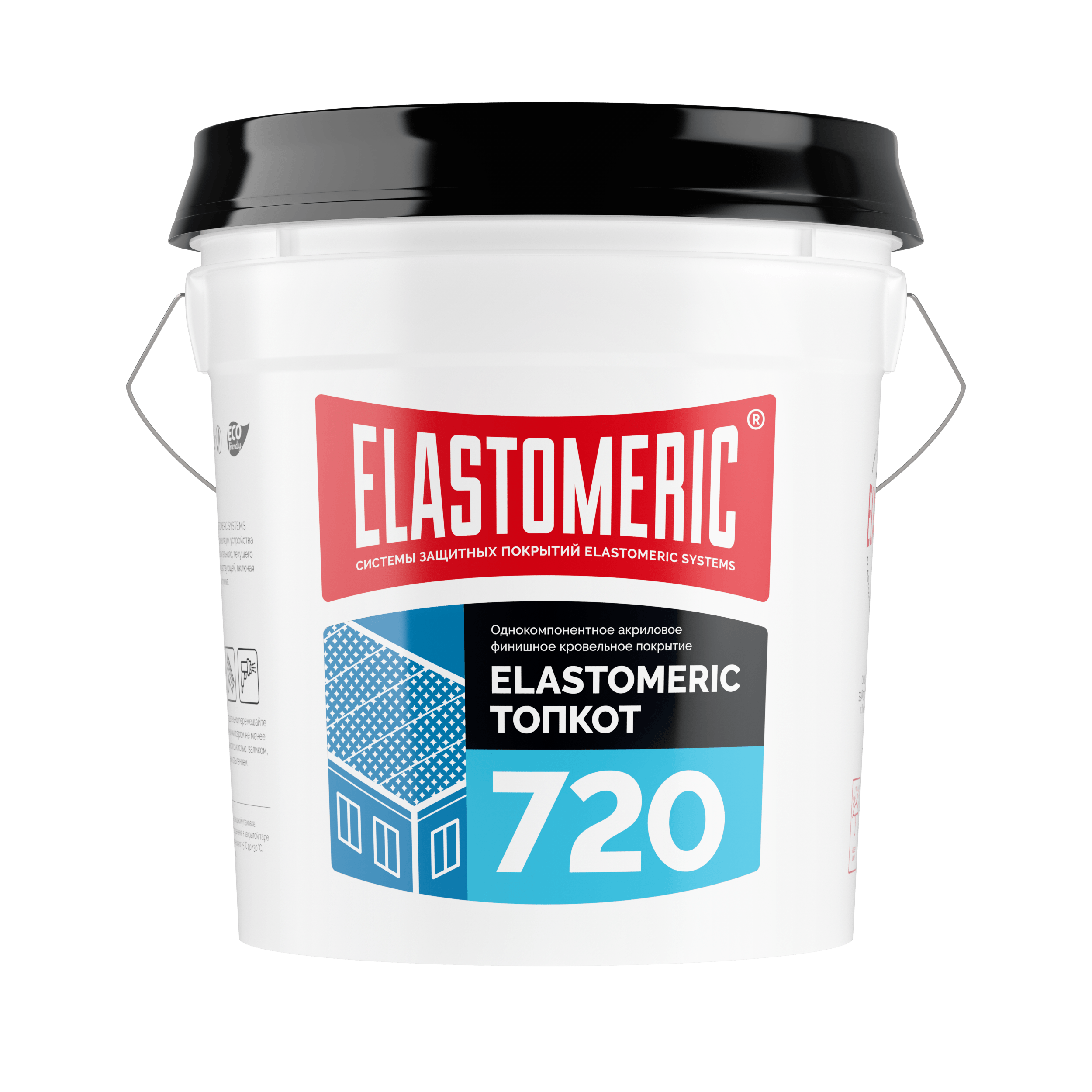 Акриловая гидроизоляционная мастика ELASTOMERIC 720 TOP COAT (финишный слой)